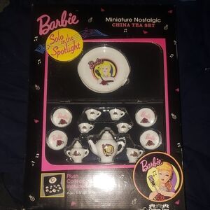 Barbie Solo in the Spotlight China Tea Set - Pink and White